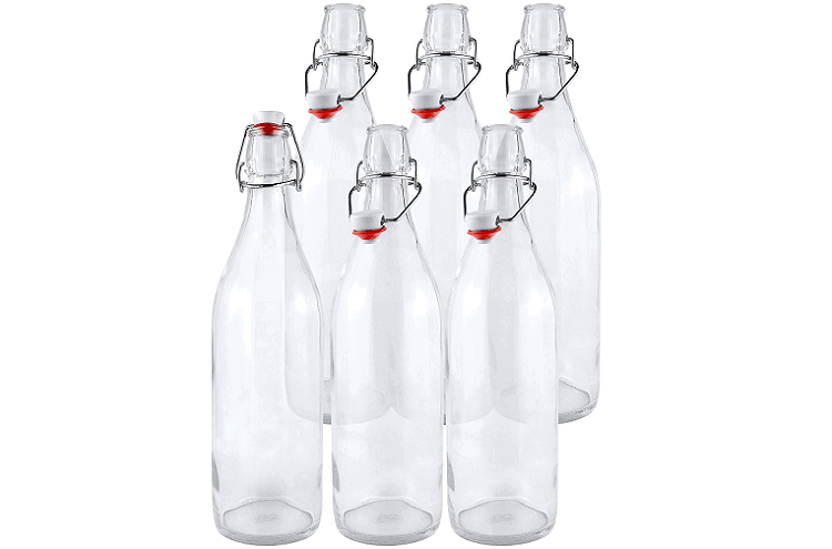 Estilo Round Swing Top Bottles, set of 6 or 12