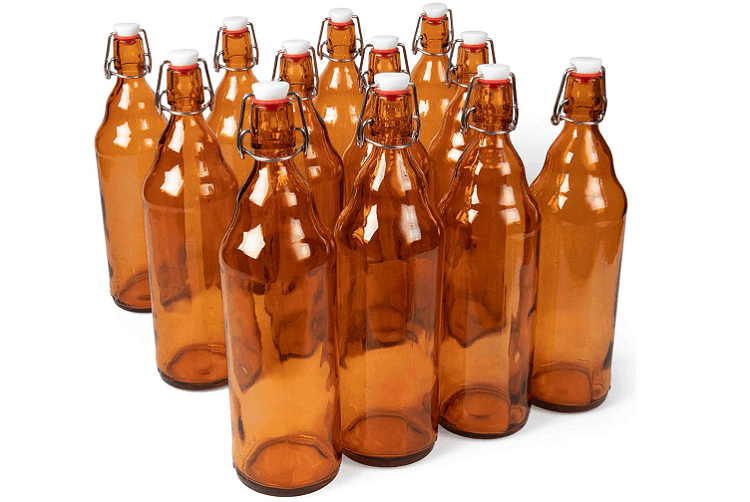 Grolsch Amber Glass Swing Top Bottles