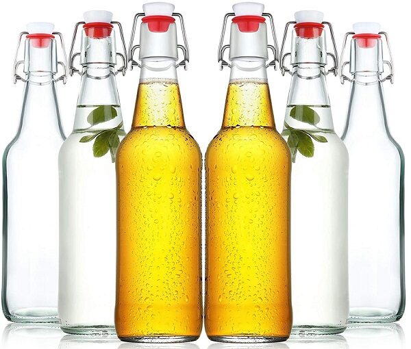 YEBODA Clear Glass Beer Bottles