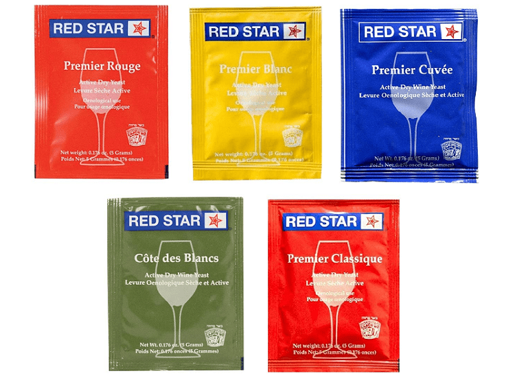 North Mountain Supply Red Star Sampler Pack Wine Yeast