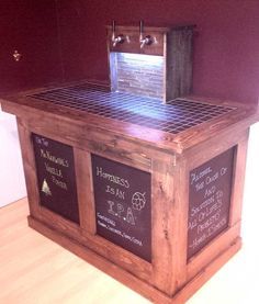 Brewing Cabinet with a Tiled Top