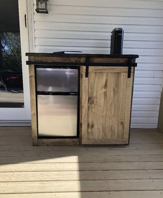 Gorgeous Outdoor Brewing Cabinet