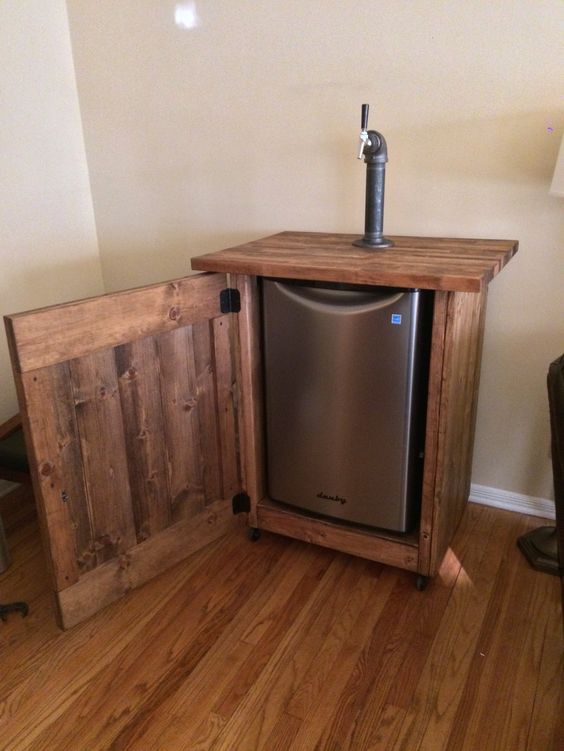 Rustic Danby Kegerator Cabinet Build