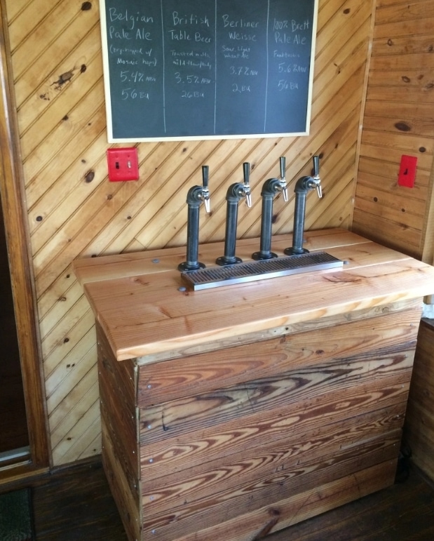 industrial-style keezer