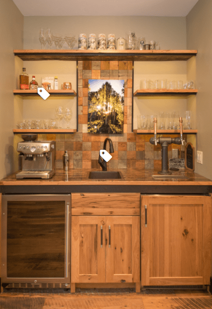 rustic home bar