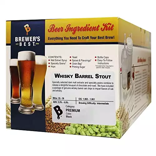 Brewers Best Whiskey Barrel Stout Beer Ingredient Kit | Amazon