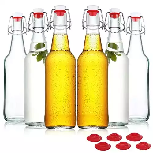 YEBODA Clear Glass Beer Bottles | Amazon