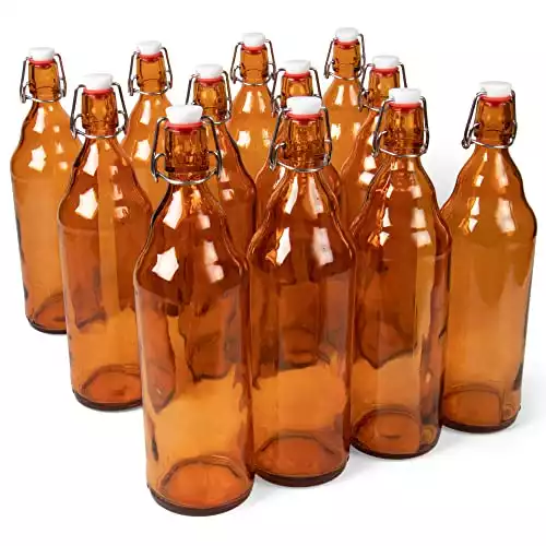 Grolsch Amber Glass Swing Top Bottles | Amazon